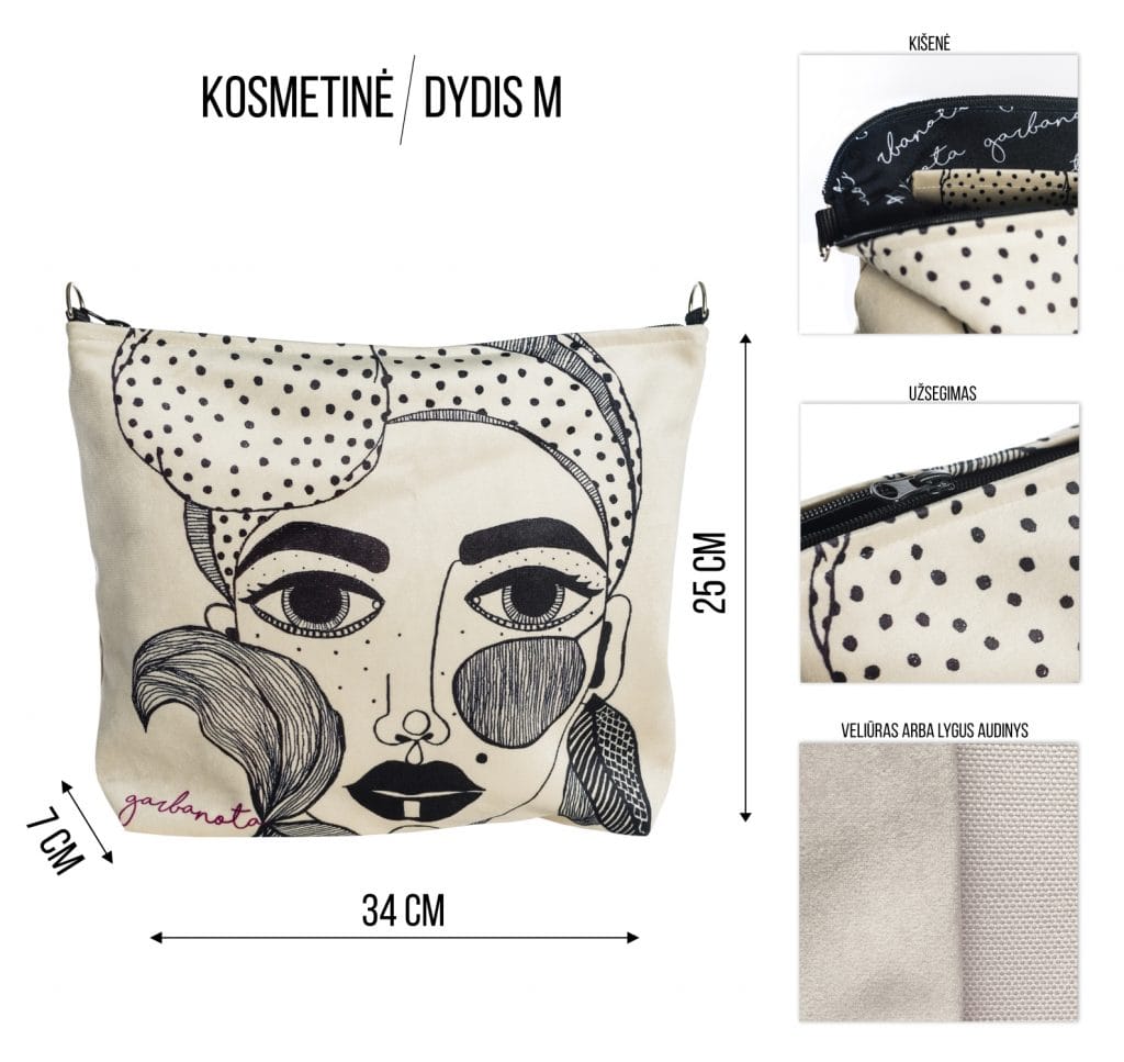Garbanota – Meikkikassi / Pouch Rose – musta Garbanota - Meikkikassi / Pouch Rose - musta - Image 2