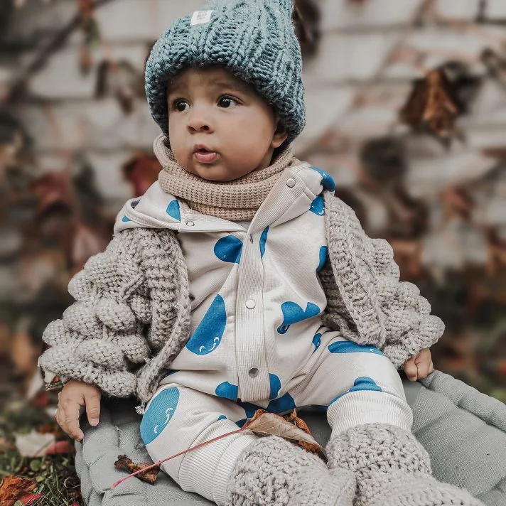 Zezuzulla - Haalari korvilla vauvoille ja lapsille - siniset sydämmet