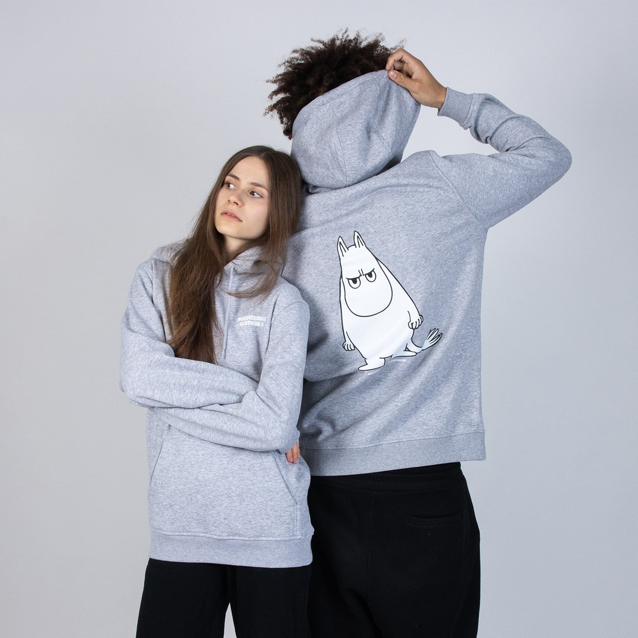 Muumi – Muumipeikon -huppari unisex – harmaa Muumi - Muumipeikon -huppari unisex - harmaa